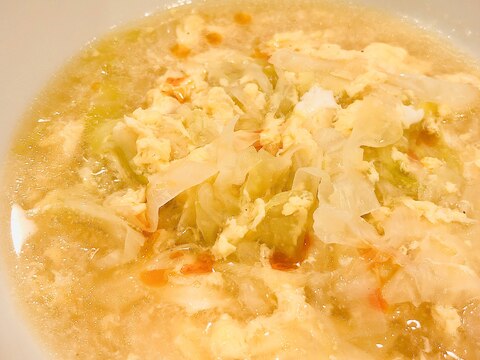 キャベツがたっぷり食べられる♡中華スープ